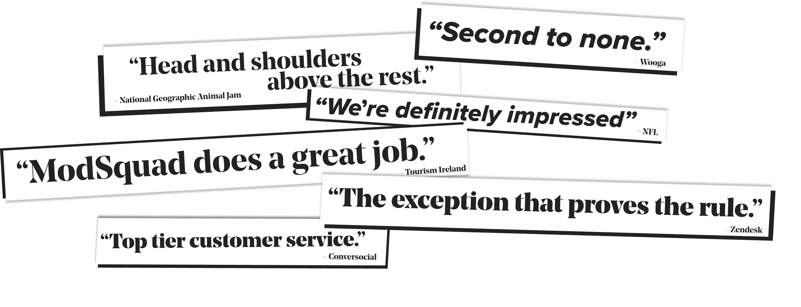 Client quotes and testimonials